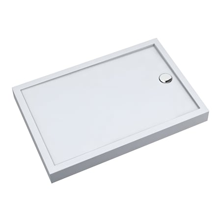 Distinct Kitchen And Bath Jamaica 64" x 32" Rectangular Shower Base, White 3.8842